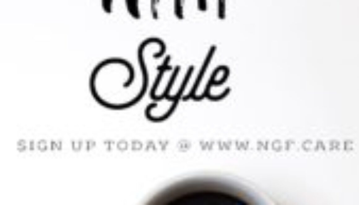 Coffee cup with "Wake Up With Style.